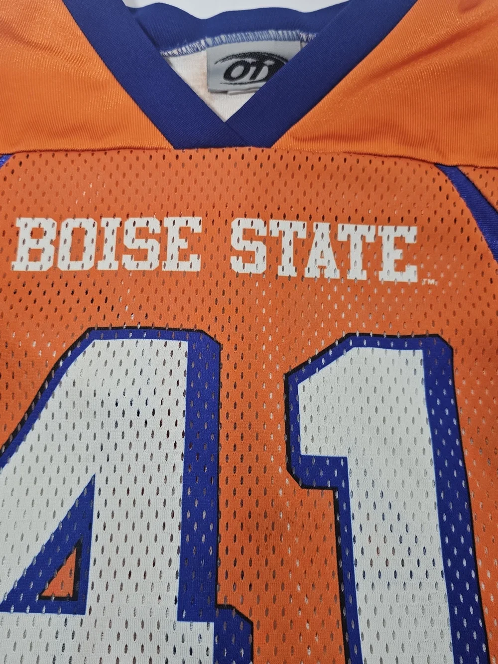 Vintage Boise State Broncos Football Jersey Youth Medium 41 OT Sports Orange USA